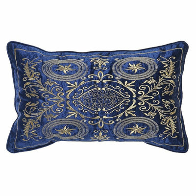DKD Home Decor Cushion 8424001850358 Gold 50 x 10 x 30 cm Navy Blue