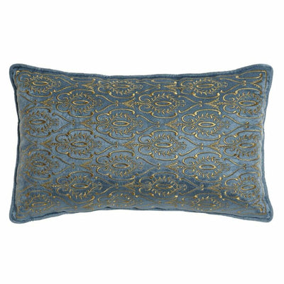 DKD Home Decor Cushion 8424001850396 Blue Gold 50 x 10 x 30 cm