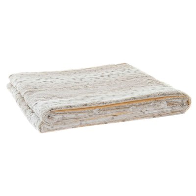 Manta DKD Home Decor Blanco Beige Animal Montaña Salvaje 150 x 200 x 2 cm 130 x 170 x 2 cm