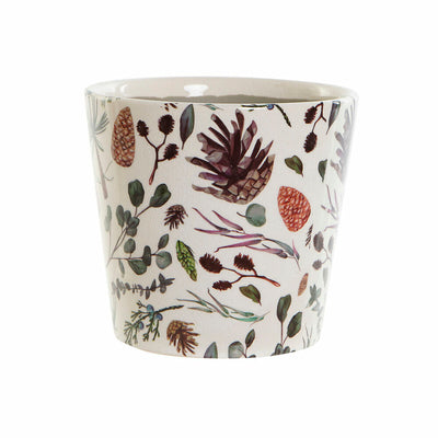 DKD Home Decor Pineapple White Green Earthenware Planter (14 x 14 x 14 cm)
