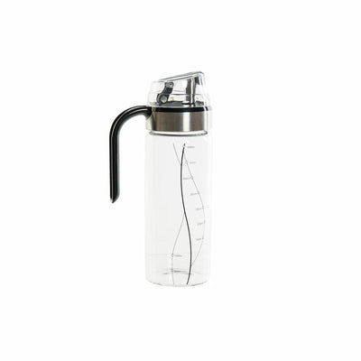 DKD Home Decor Oiler Black Transparent Stainless Steel Borosilicate Glass 450 ml