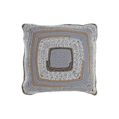 DKD Home Decor Natural Grey Cushion 40 x 10 x 40 cm Boho