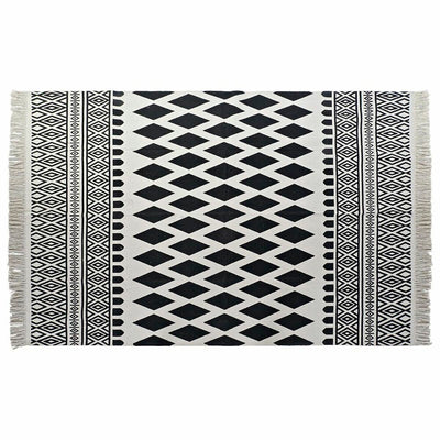 Alfombra DKD Home Decor Negro Blanco (160 x 250 x 0,7 cm)