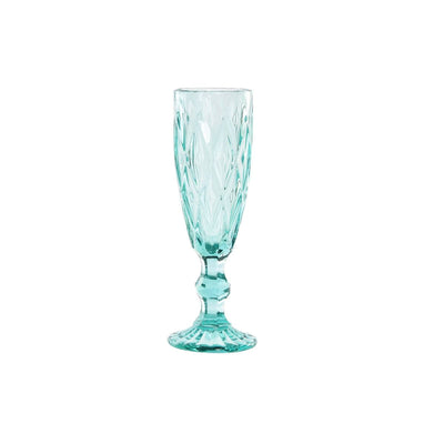 Copa DKD Home Decor Cristal Turquesa (150 ml)