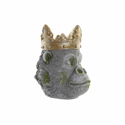 DKD Home Decor Golden Grey Gorilla Magnesium Planter (29 x 26 x 34.9 cm)