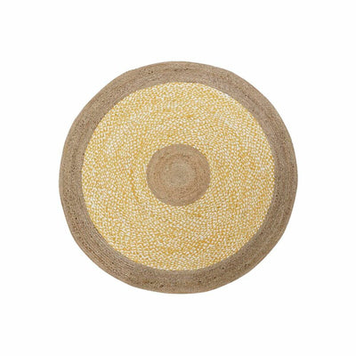 Alfombra DKD Home Decor Marrón Blanco Amarillo (200 x 200 x 1 cm)