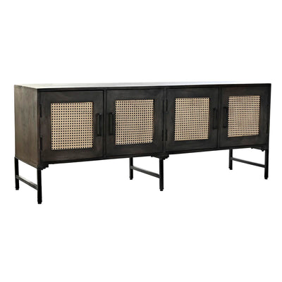 Sideboard DKD Home Decor   Brown Rattan Mango wood 155 x 40 x 61,5 cm
