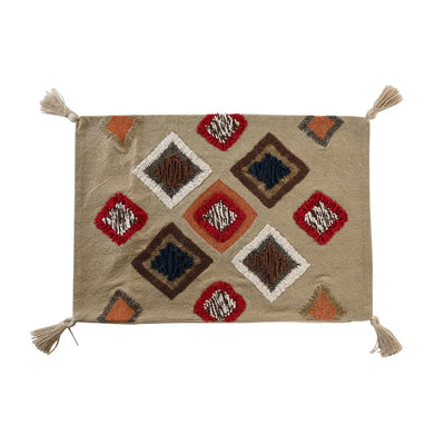 DKD Home Decor Cushion Cover 60 x 1 x 40 cm Multicolor Fringes