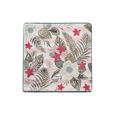 DKD Home Decor Pink Tropical Green Cushion Cover 50 x 1 x 50 cm