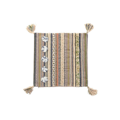 DKD Home Decor Multicolor Fringed Cushion Cover 50 x 1 x 50 cm