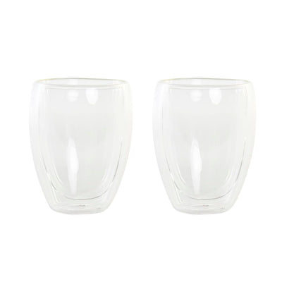 Set de Vasos DKD Home Decor Transparente Cristal Vidrio de Borosilicato 380 ml 2 Piezas