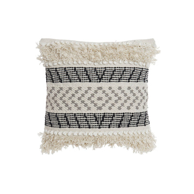 DKD Home Decor Black Beige Cushion 45 x 10 x 45 cm Boho