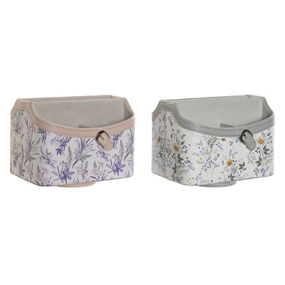 Portamandos DKD Home Decor Blanco Gris Lila Rosa claro 2 Unidades