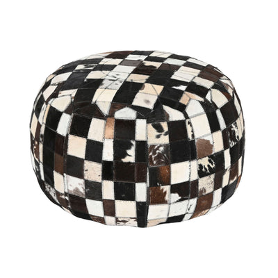 DKD Home Decor Floor Cushion Cream Dark Brown Colonial 48 x 48 x 35 cm