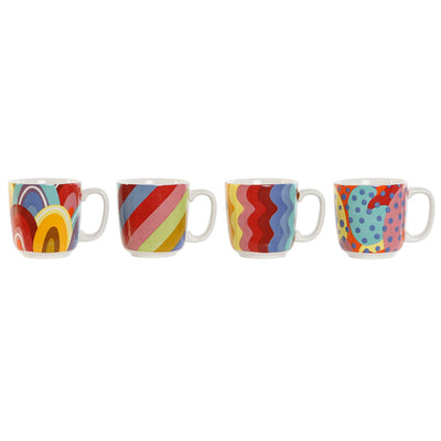 Juego de Café DKD Home Decor Multicolor Coral Bambú Dolomita Moderno 180 ml