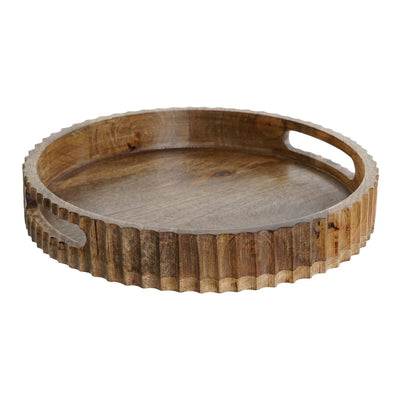 Bandeja de Aperitivos DKD Home Decor Marrón oscuro Madera de mango 30 x 30 x 5 cm