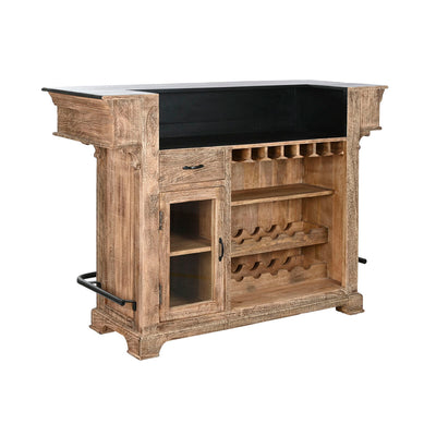 Mueble bar Home ESPRIT Marrón Negro Natural 152 x 61 x 107 cm BAR