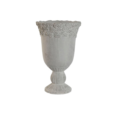 Home ESPRIT White Cement Planter Romantic Distressed 31 x 31 x 49 cm