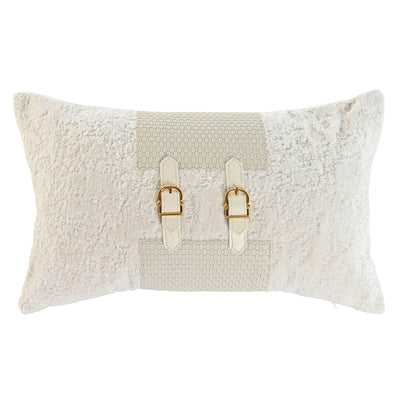 Home ESPRIT White Cushion 50 x 10 x 30 cm