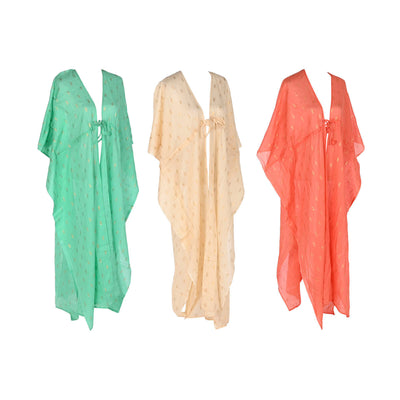 Sarong Home ESPRIT Green Beige Coral (3 Units)