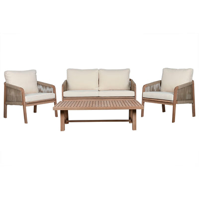 Muebles de Jardín Home ESPRIT Marrón 138 x 79 x 83 cm 138 x 79 x 65 cm (4 Piezas)