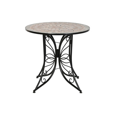 Side table Home ESPRIT Black Multicolour 80 x 80 x 76 cm