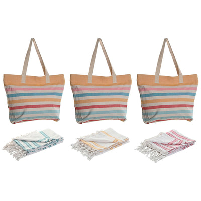 Bolso Mujer Home ESPRIT Multicolor 37 x 12 x 36 cm (3 Unidades)