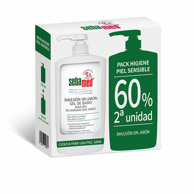 Gel de Ducha Sin Jabón Sebamed Emulsión Sin Jabón 750 ml Piel Sensible 2 Unidades