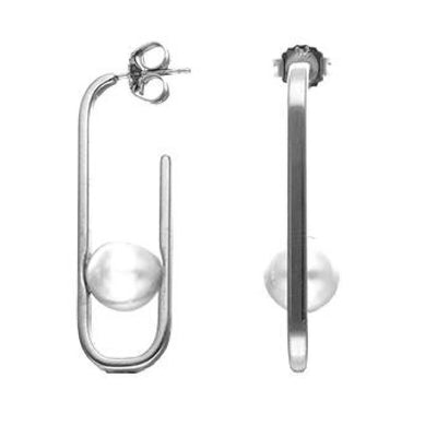 Ladies' Earrings Majorica 17178.01.2.E00.906.1 Silver