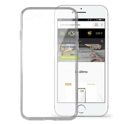 Iphone 8 Mobile Case KSIX Flex Ultrathin Transparent