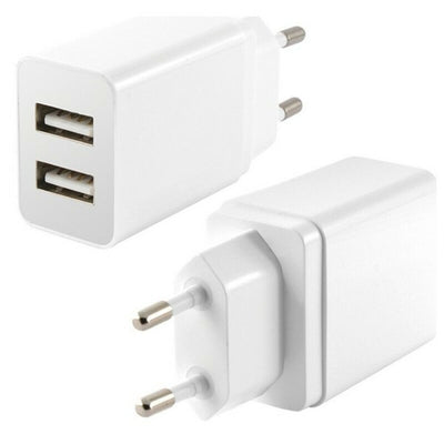 KSIX 2 USB 2.4A Wall Charger White