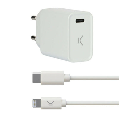 KSIX Apple-compatible iPhone USB Charger White