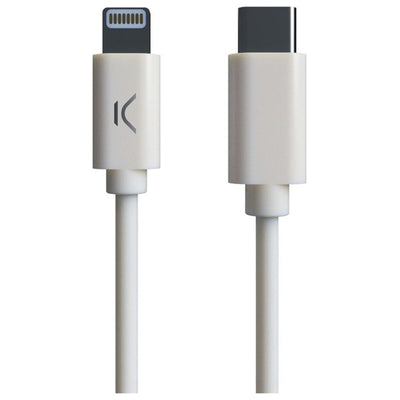 KSIX MFI USB-C to Lightning Cable (1 m) White