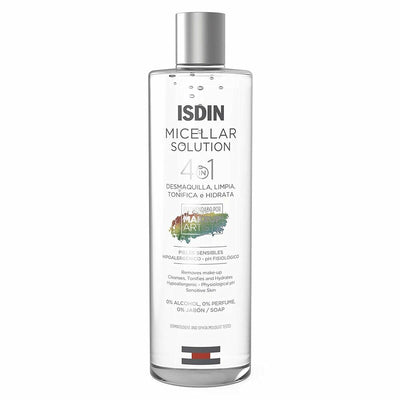 Agua Micelar Desmaquillante Isdin Micellar Solution 400 ml 4 en 1