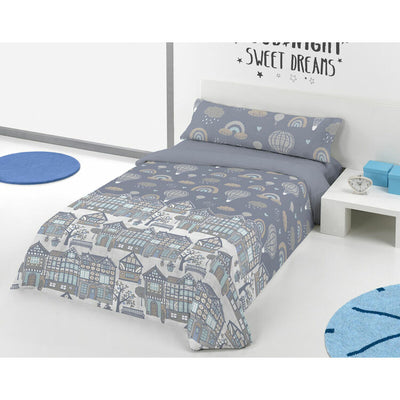 Pierre Cardin Duvet Cover GLOBOS Blue 144 Threads 180 x 230 cm