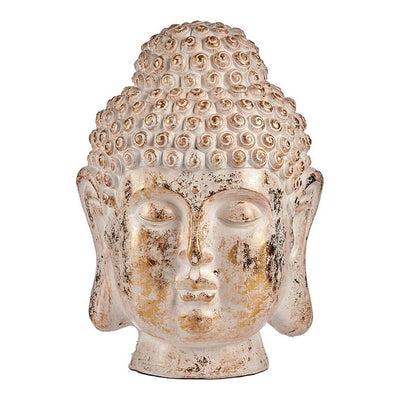 Decorative Garden Figure Ibergarden White Golden Polyresin 45,5 x 68 x 48 cm Head Buddha
