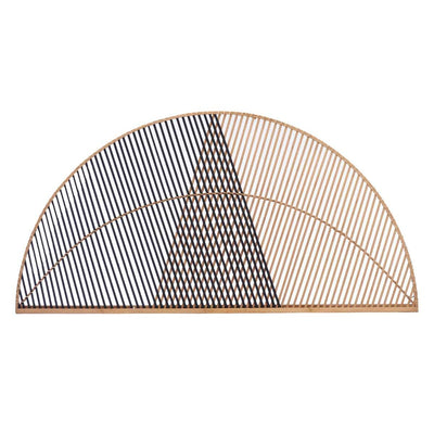 Headboard Gift Decor Brown Black Natural 160 x 80,5 x 2 cm Triangle
