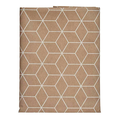 Kinvara Tablecloth CUBIC-26195-3 White Beige Canvas