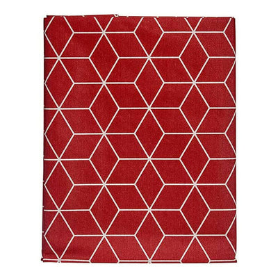 Kinvara Tablecloth CUBIC-26195-1 White Garnet Canvas