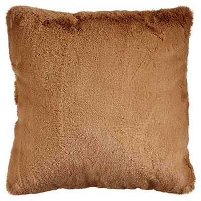 Cushion with Brown Faux Fur Hair (40 x 2 x 40 cm)