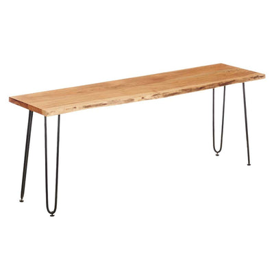 Mesa TV Gift Decor Live Edge Marrón Negro 140 x 37 x 52 cm 140 x 5,5 x 37 cm