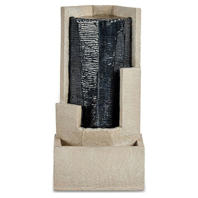 Fuente Gift Decor Marrón Negro Resina Triángulo