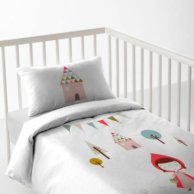 Little Red Riding Hood Playing the Indian Duvet Cover