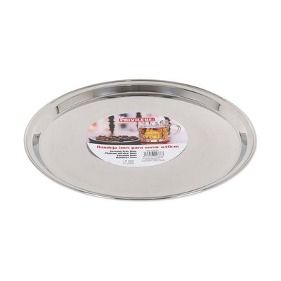 Privilege Quttin Stainless Steel Tray Ø 40 x 2 cm