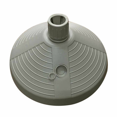Marbueno Base Parasol Rond 38x38x14 cm 10L Blanc Jardin, Piscine, Terrasse 10502