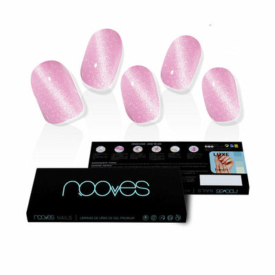 Uñas Postizas Nooves Afrodita Cat Eye Gel Autoadhesivas 20 Piezas