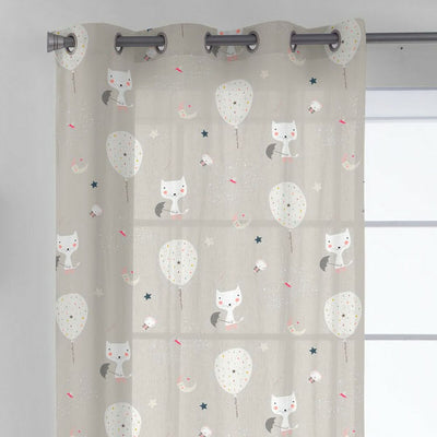 Cortina Haciendo el Indio Cats and Ballons 140 x 260 cm