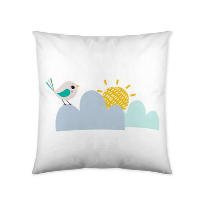 Lemon Ribbon Tower Cushion Cover (50 x 50 cm)