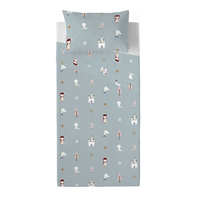 Juego de Sábanas Haciendo el Indio Dama Nieves Cama de 105/110 180 x 270 cm