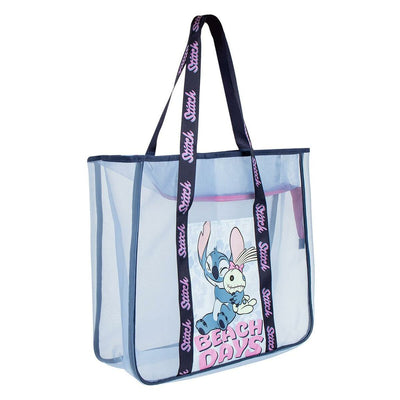 Beach Bag Stitch Blue 100 % polyester